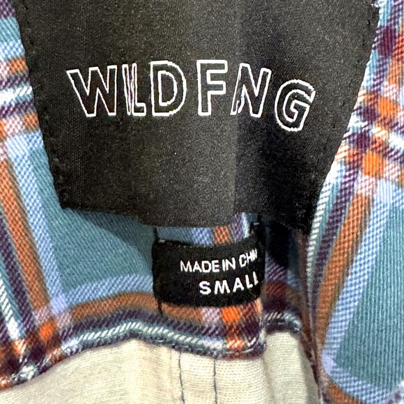 Wildfang Overalls Womens Small Blue Plaid The Essential Overall Stretch WL5400 - Picture 3 of 10